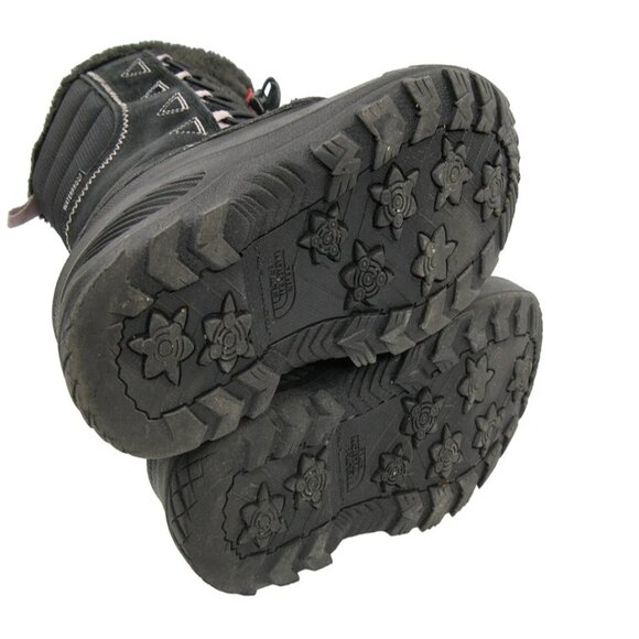 The North Face Heat Seeker Black Leather Lined Waterproof Snow Boots Women's 6 - Picture 9 of 9